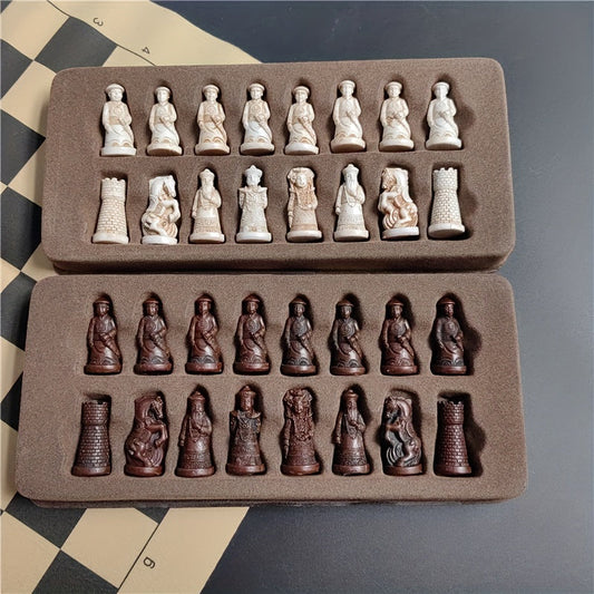 Jeu de société Vintage en Cuir avec Pions Soldats Uniques - BlxckFR
