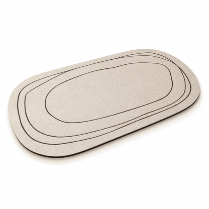 Tapis de bain Absorbant Antidérapant Motifs Abstraits - Foivo