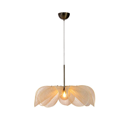Lampe Tissu Délicat - Suspension Florale LED Moderne