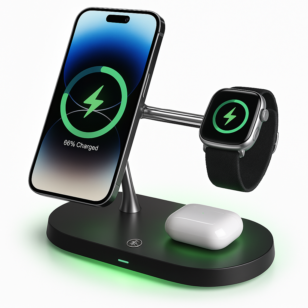 Station de Recharge Sans Fil Multi-Appareils - BlxckFR