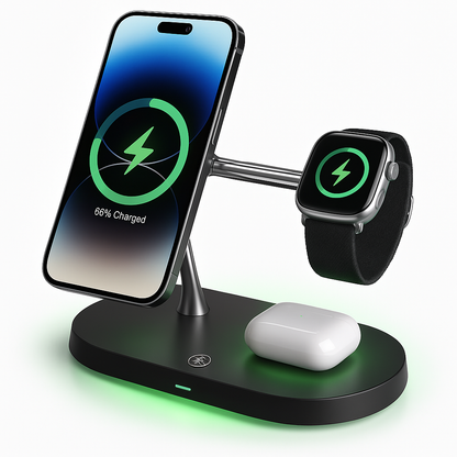 Station de Recharge Sans Fil Multi-Appareils - BlxckFR