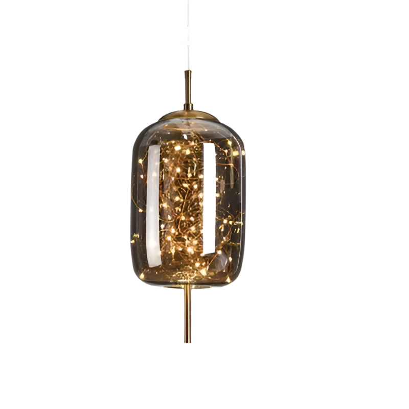 Lampe Plafond Design Verre Fumé LED
