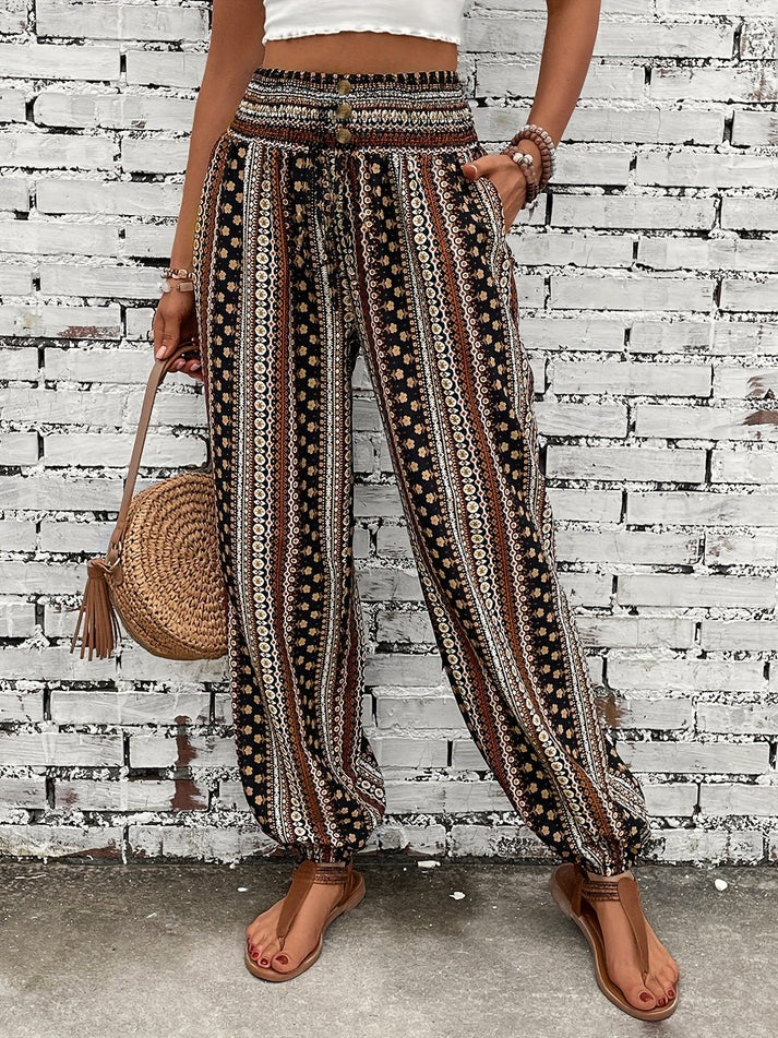 Pantalon imprimé Chic Décontracté pour Femme