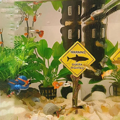 Accessoire Aquarium Panneaux de Requin Décoratifs 3