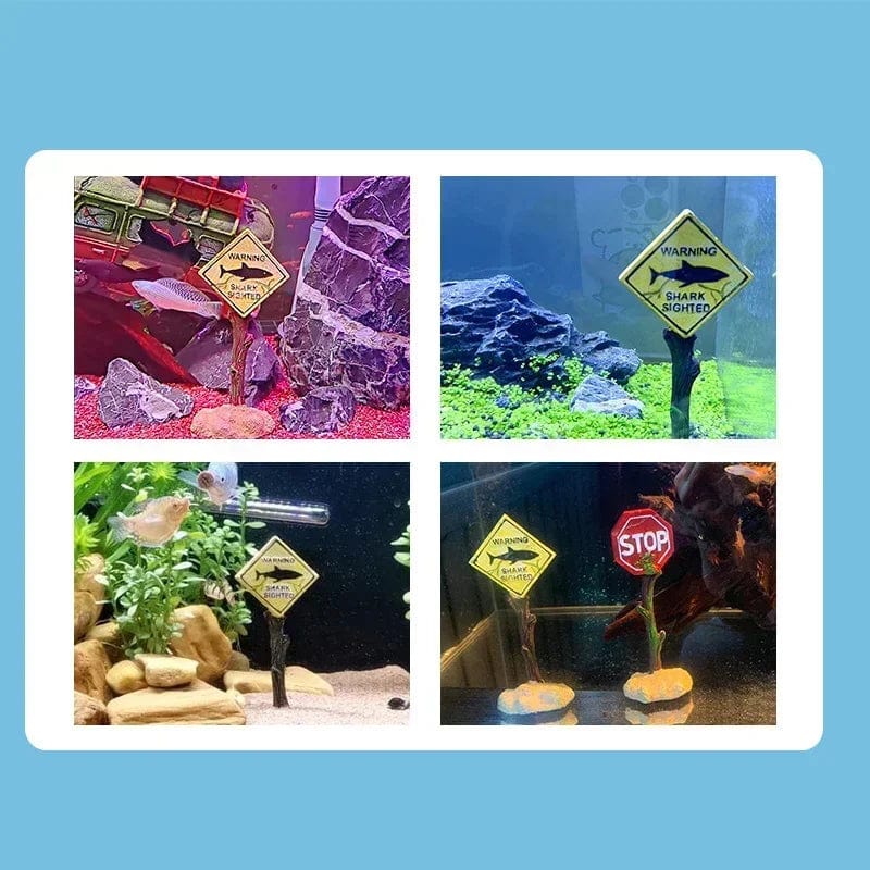 Accessoire Aquarium Panneaux de Requin Décoratifs 4