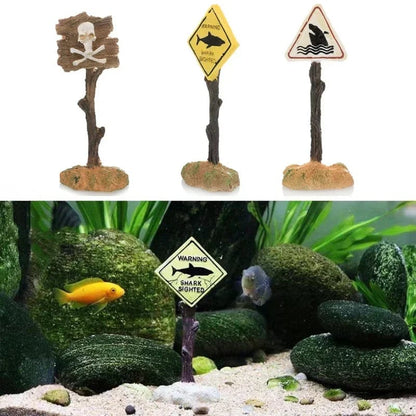 Accessoire Aquarium Panneaux de Requin Décoratifs 5