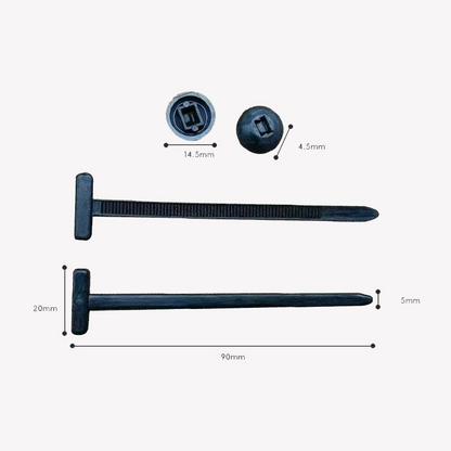 Accessoire Voiture Boucle d'Attache de Câble Universelle Pratique 6