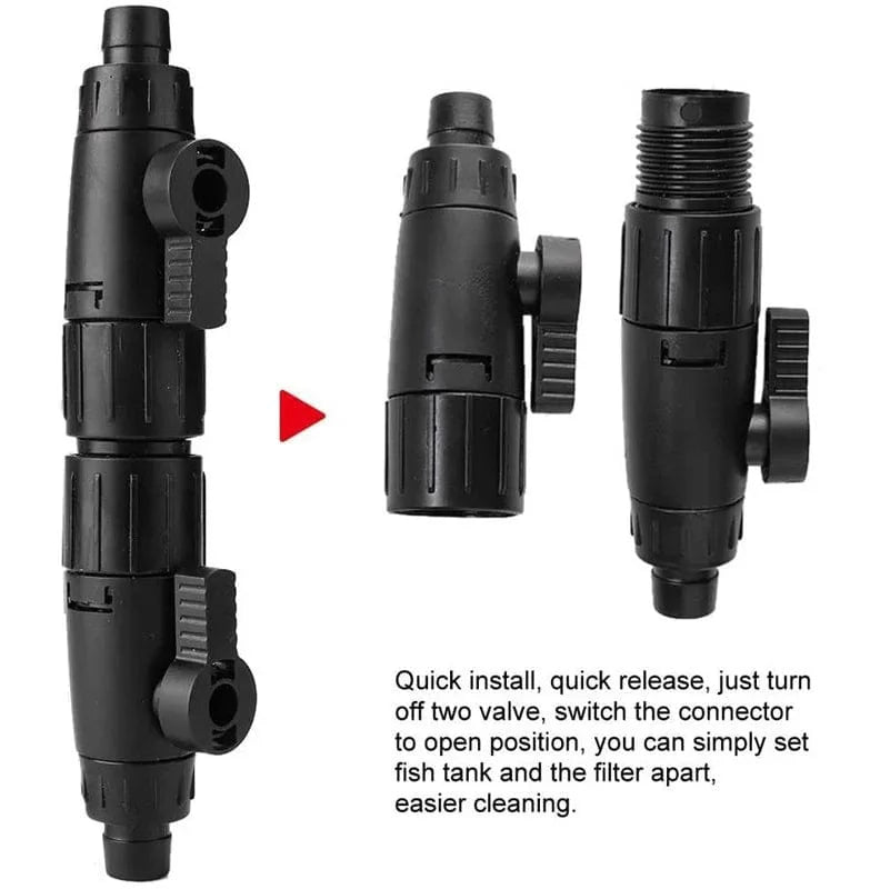 Accessoires de Filtration pour Aquarium Double Robinet 2