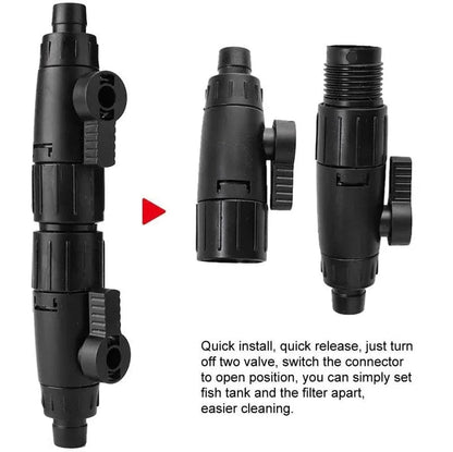 Accessoires de Filtration pour Aquarium Double Robinet 2