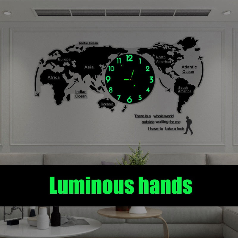 Horloge Murale Design 3D Déco Moderne