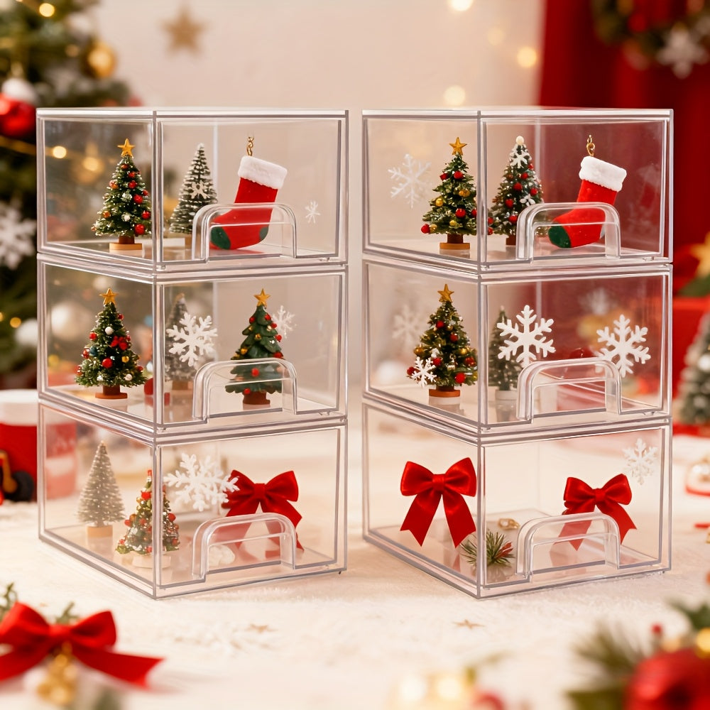 Boîte de Rangement en Verre Acrylique pour Coiffeuse - BlxckFR