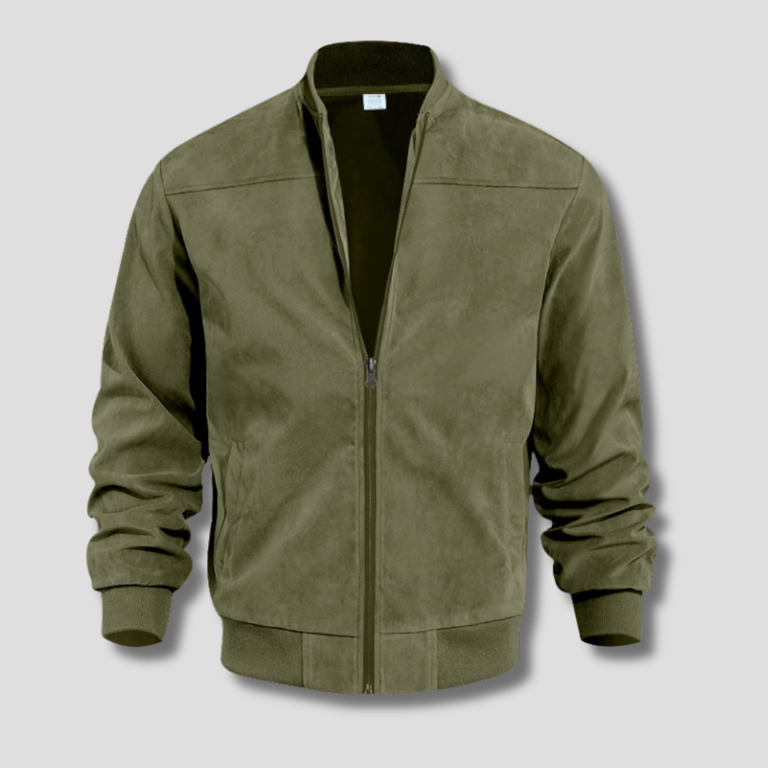 Veste Bomber Homme Élégante à Manches Ribées
