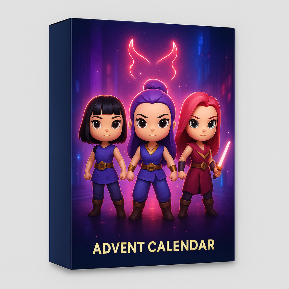 Calendrier de l'Avent Anime Noël Décompte Figurines Cadeau