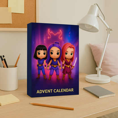 Calendrier de l'Avent Animé Cadeau de Noël Compte à Rebours Hivernal