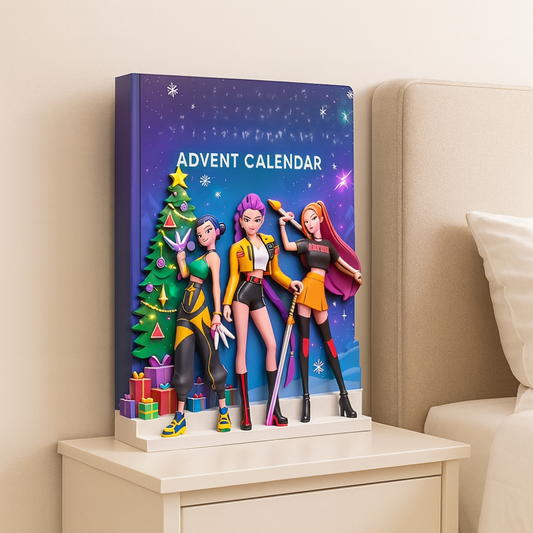 Calendrier de l'Avent Animé Cadeau de Noël Compte à Rebours Hivernal - BlxckFR