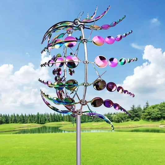 Girouette Éolienne Métal Extérieur Décor Jardin - Foivo