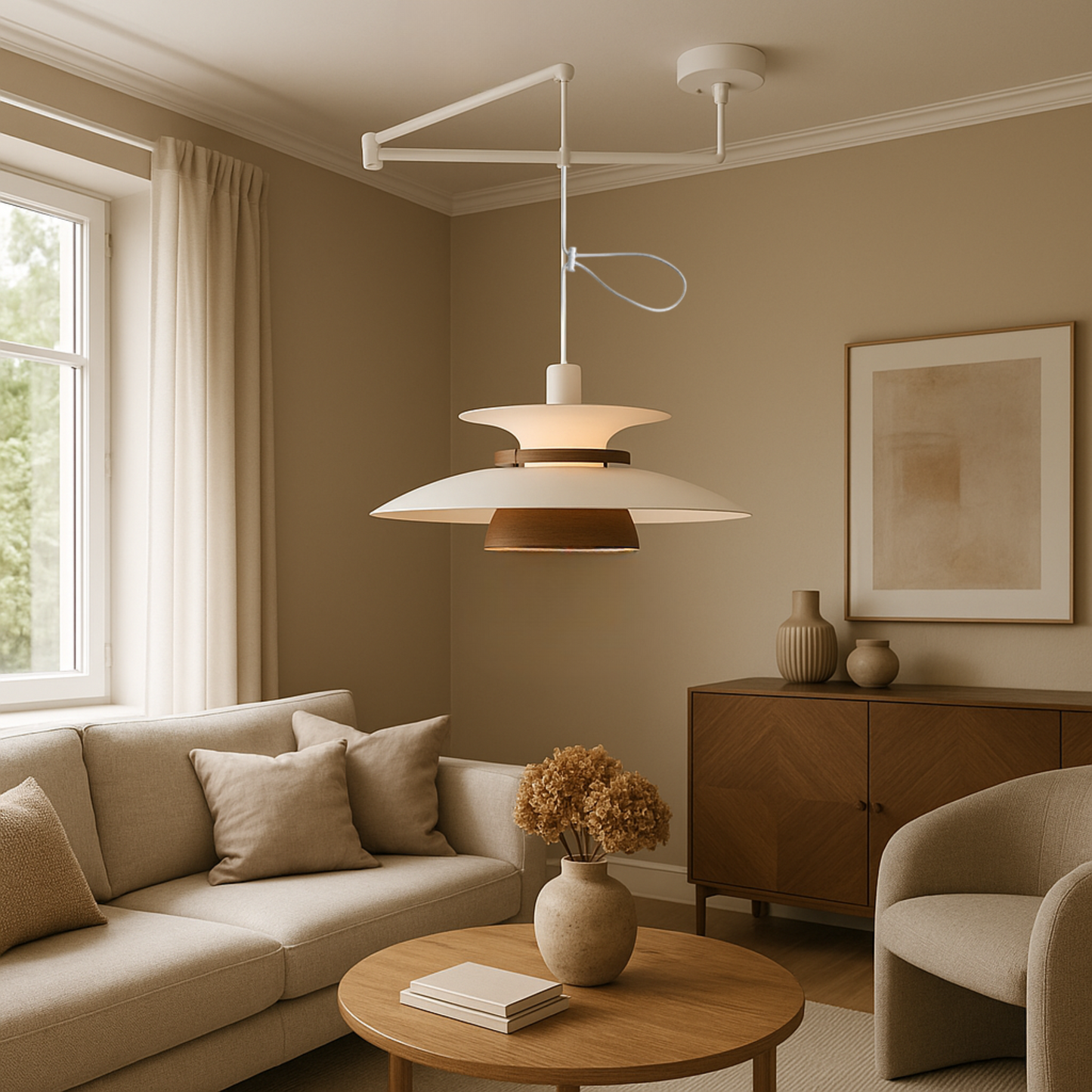 Aeronel | Modern Swing-Arm Adjustable Pendant Light