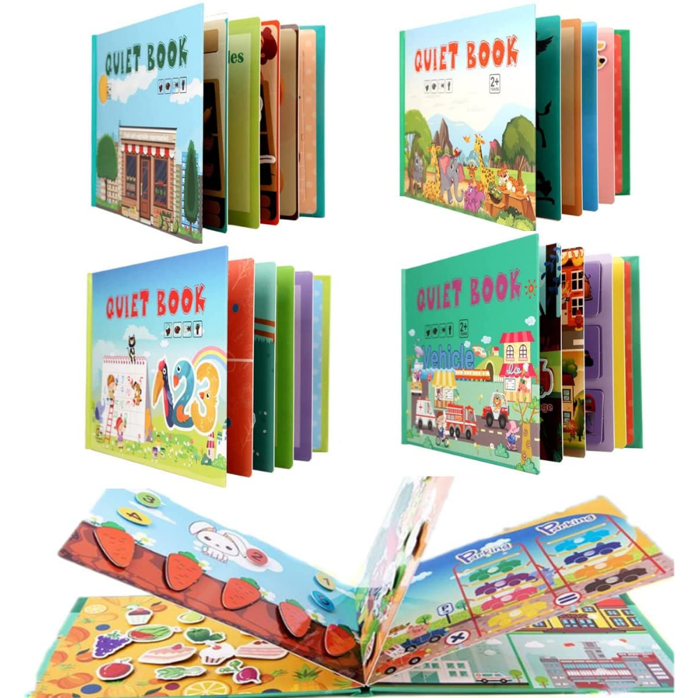 Livre Sensoriel Éducatif pour Tout-Petits - BlxckFR