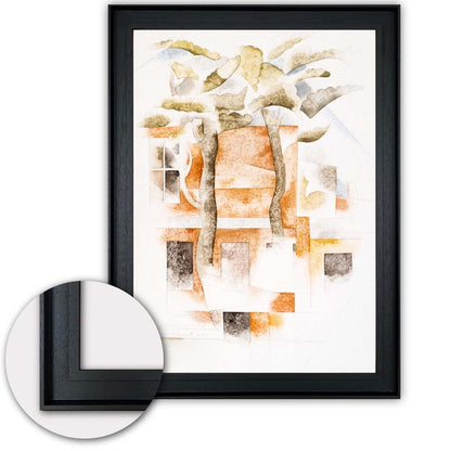 Affiche Art Charles Demuth Maisons Aux Bermudes Cubisme 1