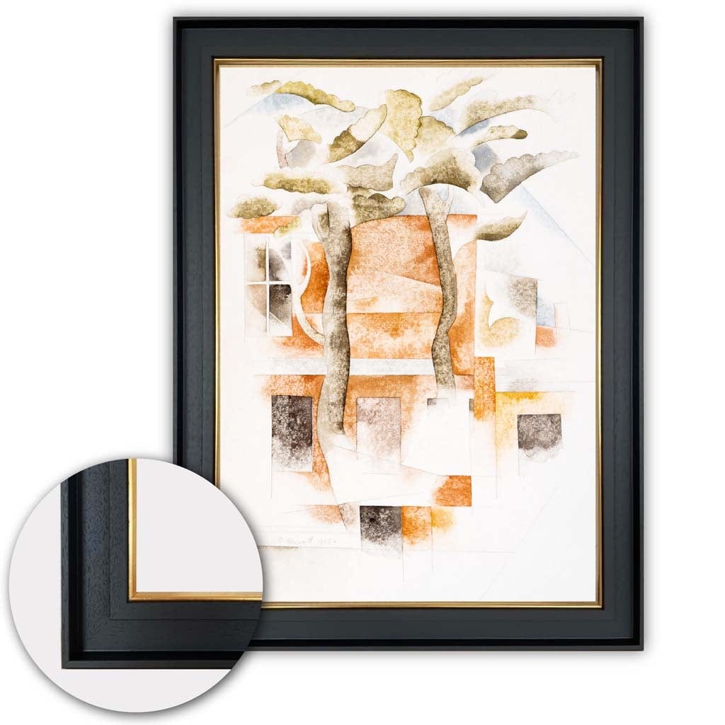 Affiche Art Charles Demuth Maisons Aux Bermudes Cubisme 3