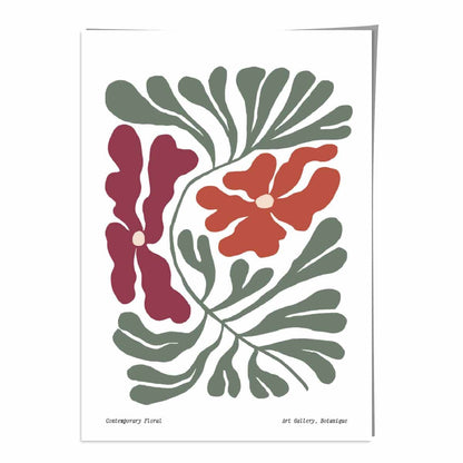 Affiche Décorative Botanique Papier Mat Style Bohème - Foivo