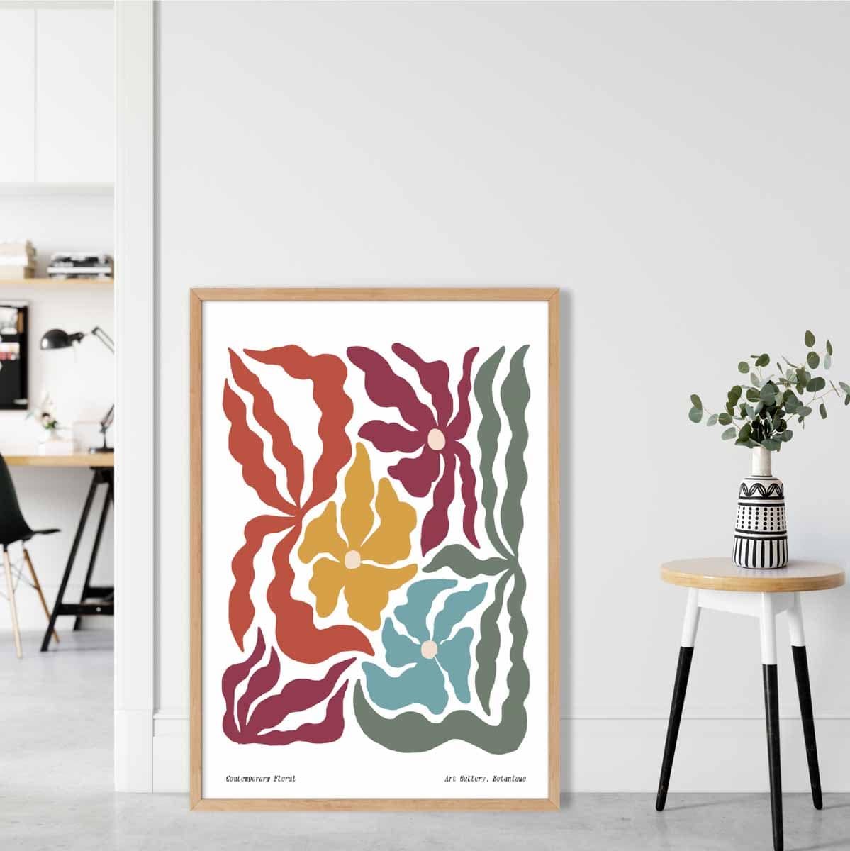 Affiche Botanique Contemporaine pour Décoration Murale 1