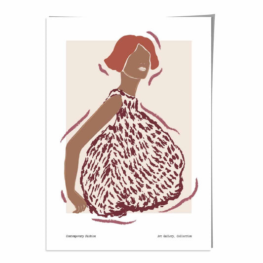 Affiche Femme Design Contemporain Moderne - Foivo
