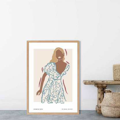 Affiche Femme Mode Contemporaine 1