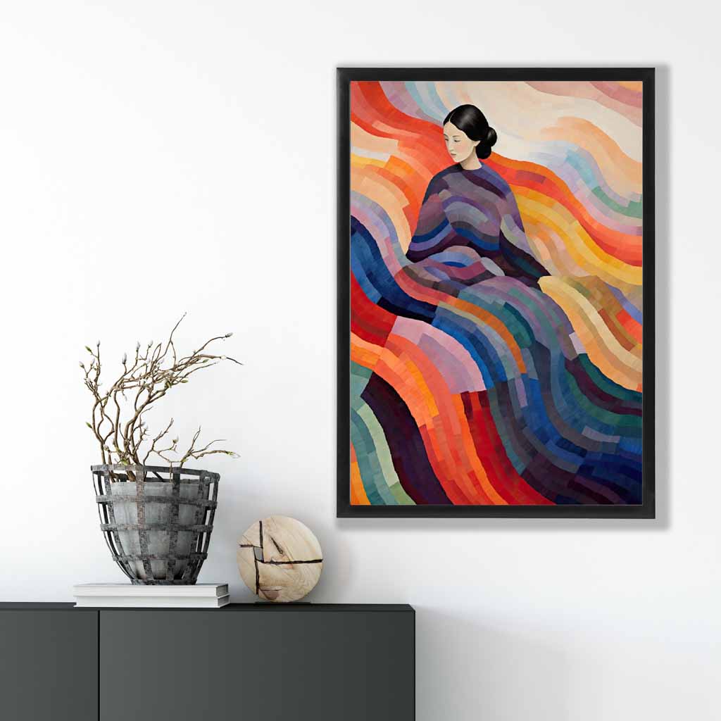 Affiche Murale Abstraite Surréaliste Colorée pour Décoration Intérieure 1