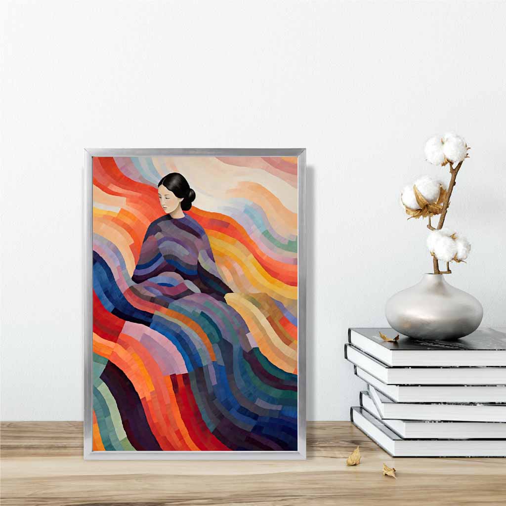 Affiche Murale Abstraite Surréaliste Colorée pour Décoration Intérieure 6