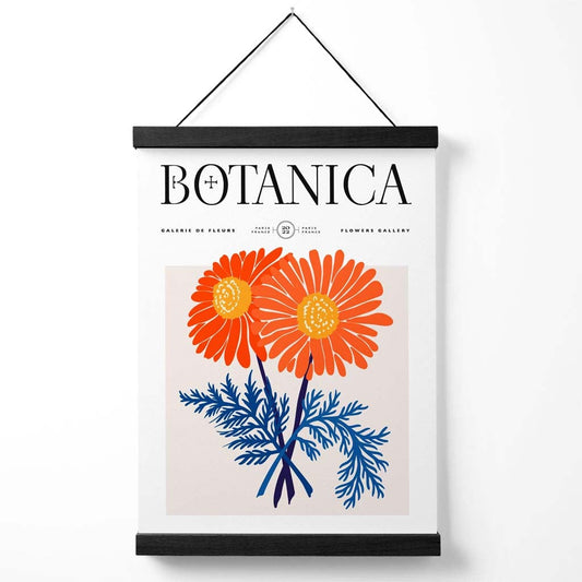 Affiche Décorative Papier Motif Chrysanthème Style Vintage - Foivo