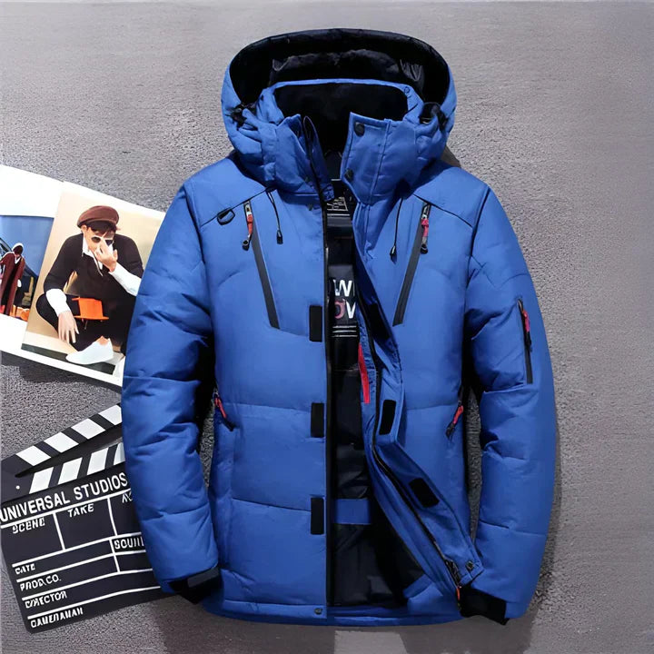 Doudoune Homme Hivernale avec Doublure Chaude et Poches Pratiques