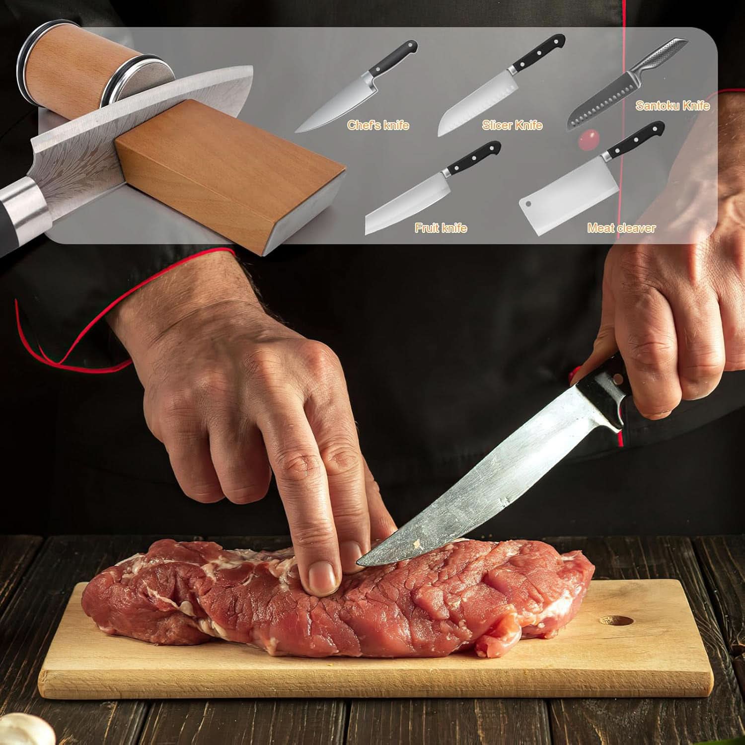 Aiguiseur de Couteaux Professionnel Compact Pratique 7