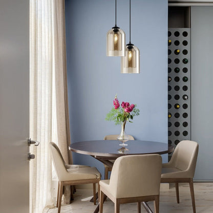 Lampe Plafond en Verre Clair Élégant