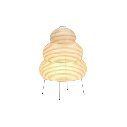 Lampe de Table Japonaise en Papier et Métal