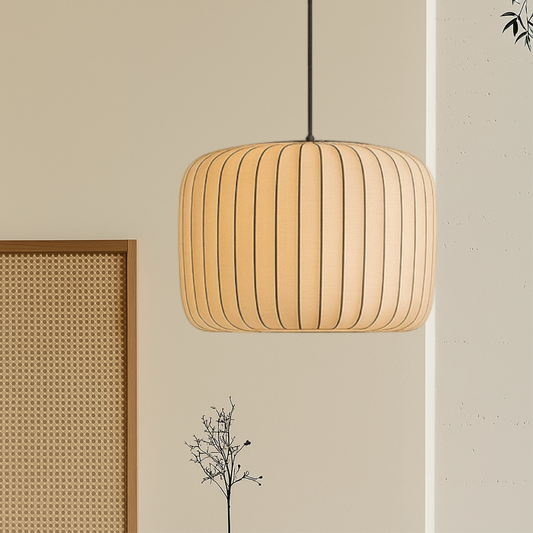 Lampe Soie Élégante Suspendue - Foivo