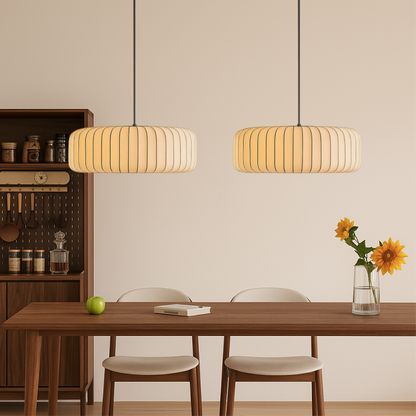 Lampe Soie Élégante Suspendue