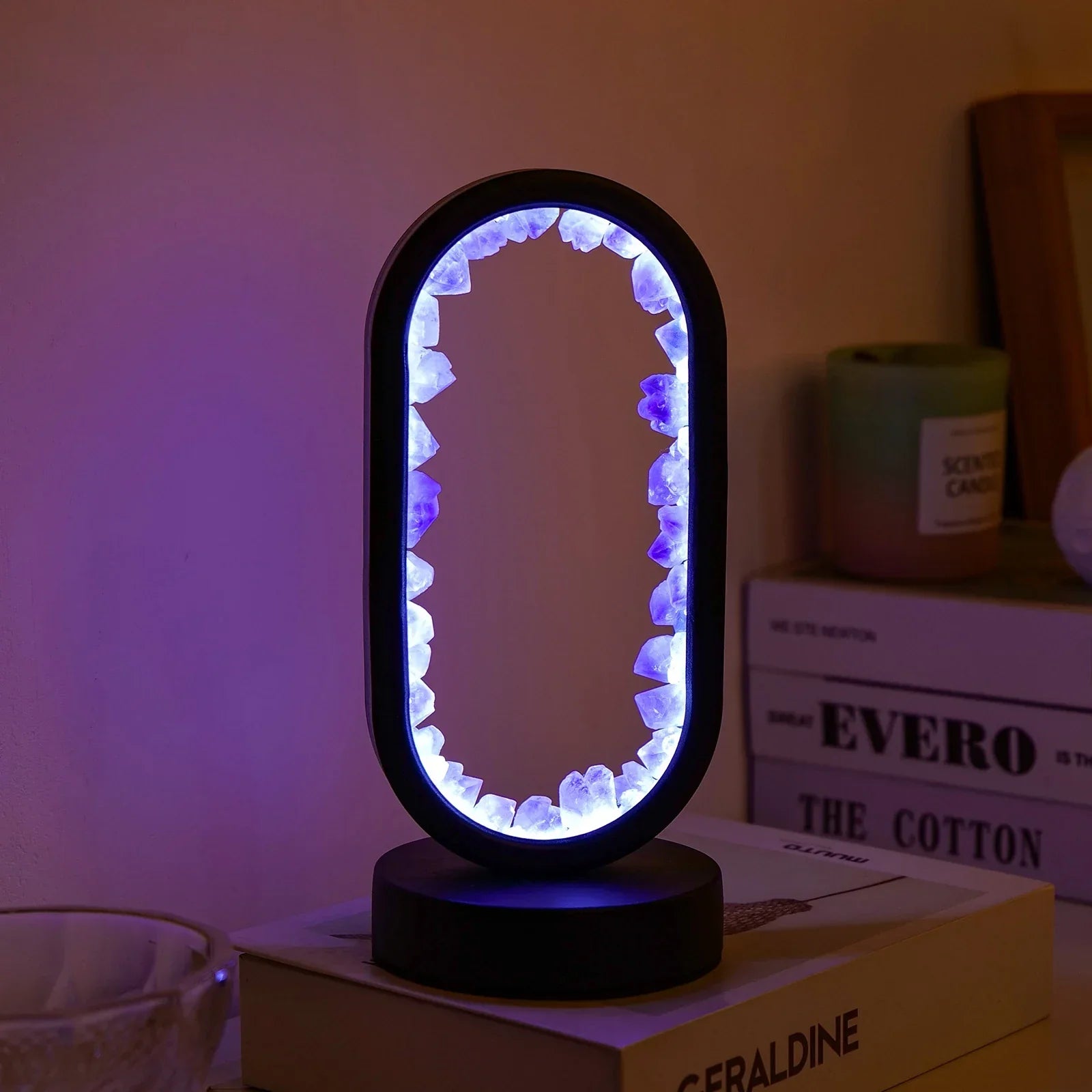 Lampe Améthyste Calme et Sereine pour Intérieur Doux - Foivo
