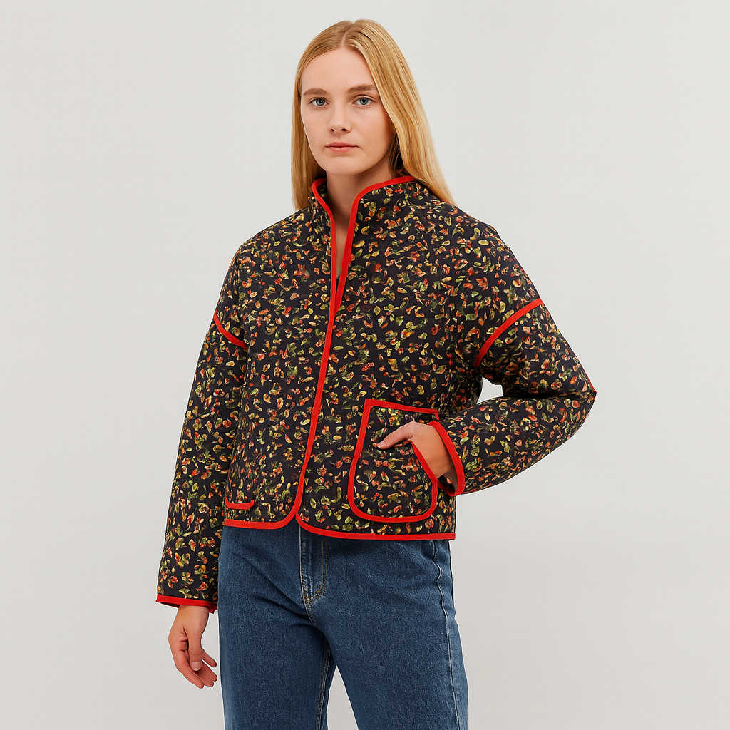 Veste Patchwork Chic Élégante Féminine