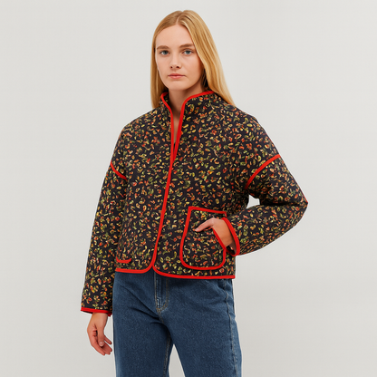 Veste Patchwork Chic Élégante Féminine