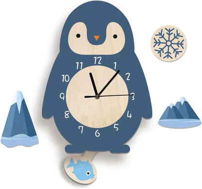 Horloge Murale Enfant Colorée Animée