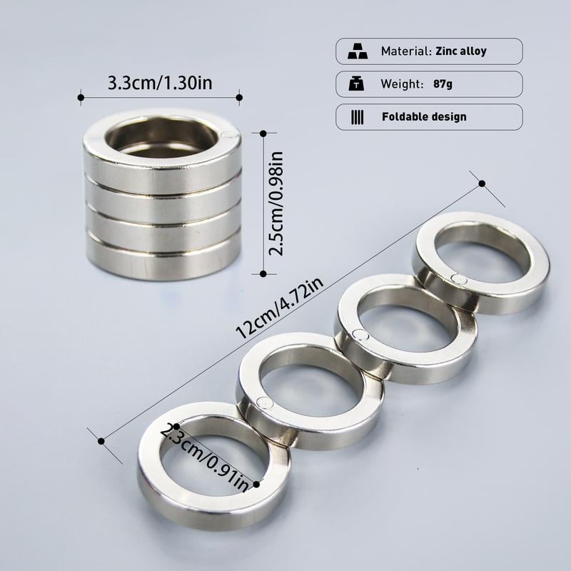 Anneau de Déclenchement Pliable Compact pour Gestion du Stress 3