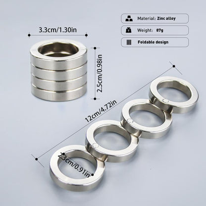 Anneau de Déclenchement Pliable Compact pour Gestion du Stress 3