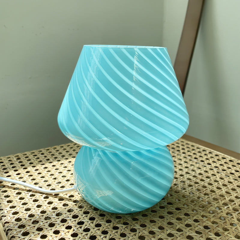 Lampe de Table en Verre Élégant | Style Rustique et Éclairage Chaleureux