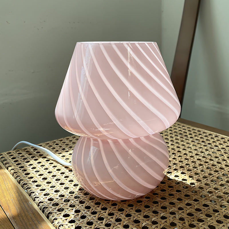 Lampe de Table en Verre Élégant | Style Rustique et Éclairage Chaleureux