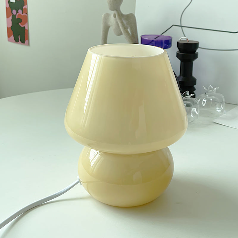Lampe de Table en Verre Élégant | Style Rustique et Éclairage Chaleureux