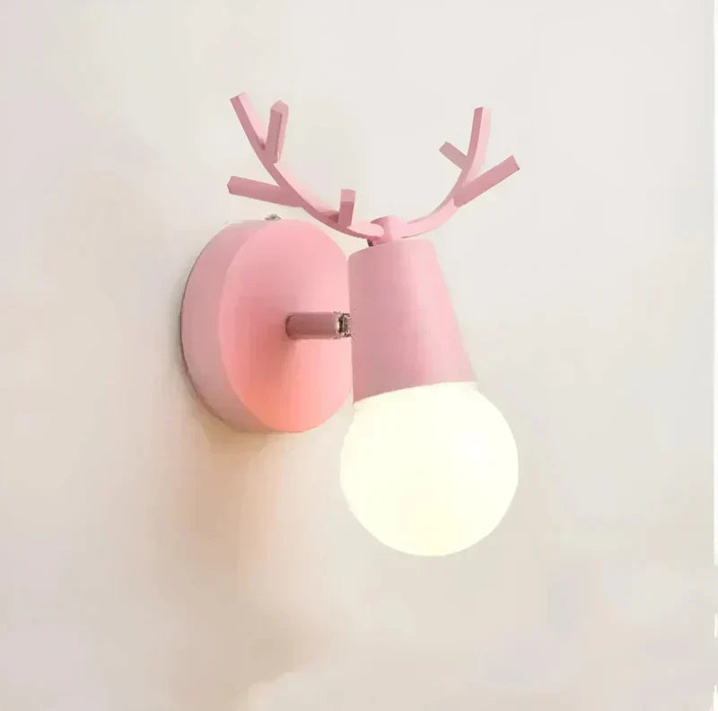 Lampe murale originale tête de cerf