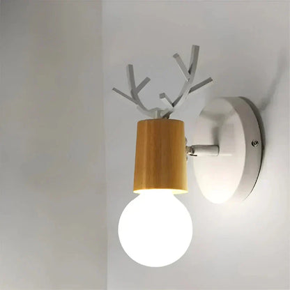 Lampe murale originale tête de cerf