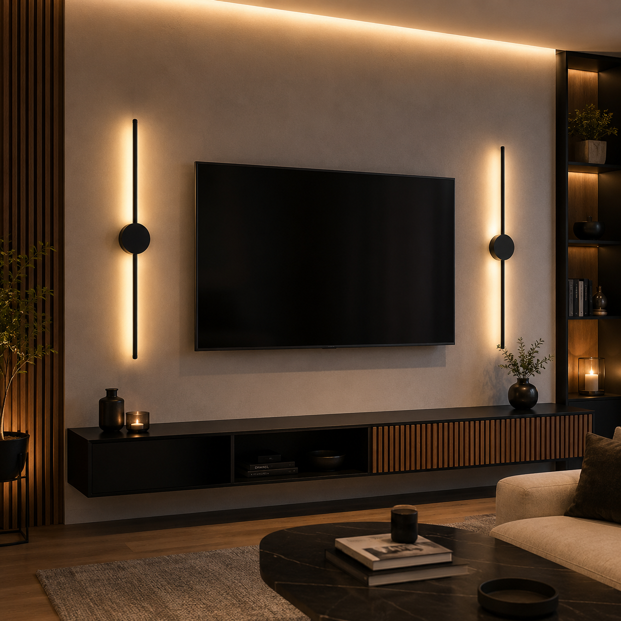 Applique Murale LED Design Moderne Intérieur Verticale - Foivo