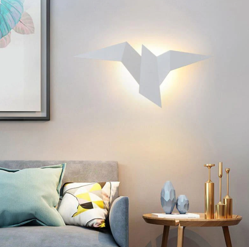 Lampe Murale Élégante Oiseau - Décoration Lumineuse pour Maison